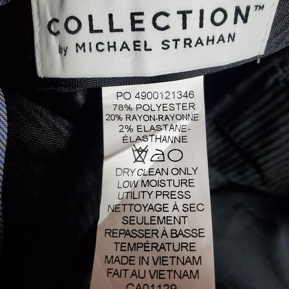 Collection by michael strahan Gray Stretch Pants Sz 12R/26"-W - Picture 9 of 9